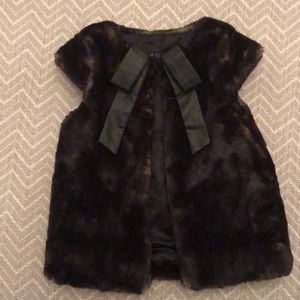 Faux fur vest
